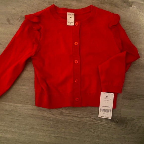 Carter's Other - Red Cardigan size 2T